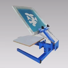 Single Color 1 Station Silk Screening Screenprint Press Screen Printing Machine