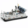 Best selling items 928 pcs marine corps series the bison hovercraft building block toy