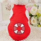 special design embroidery dog clothes patterns short sleeve cotton knit pet dog clothes