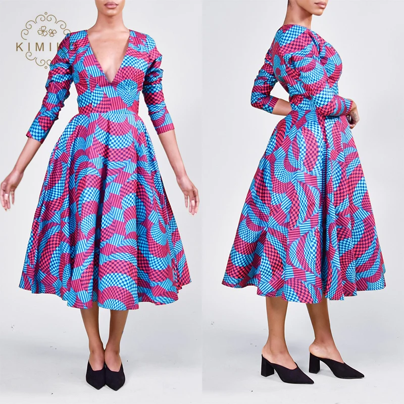 long sleeved kitenge dresses