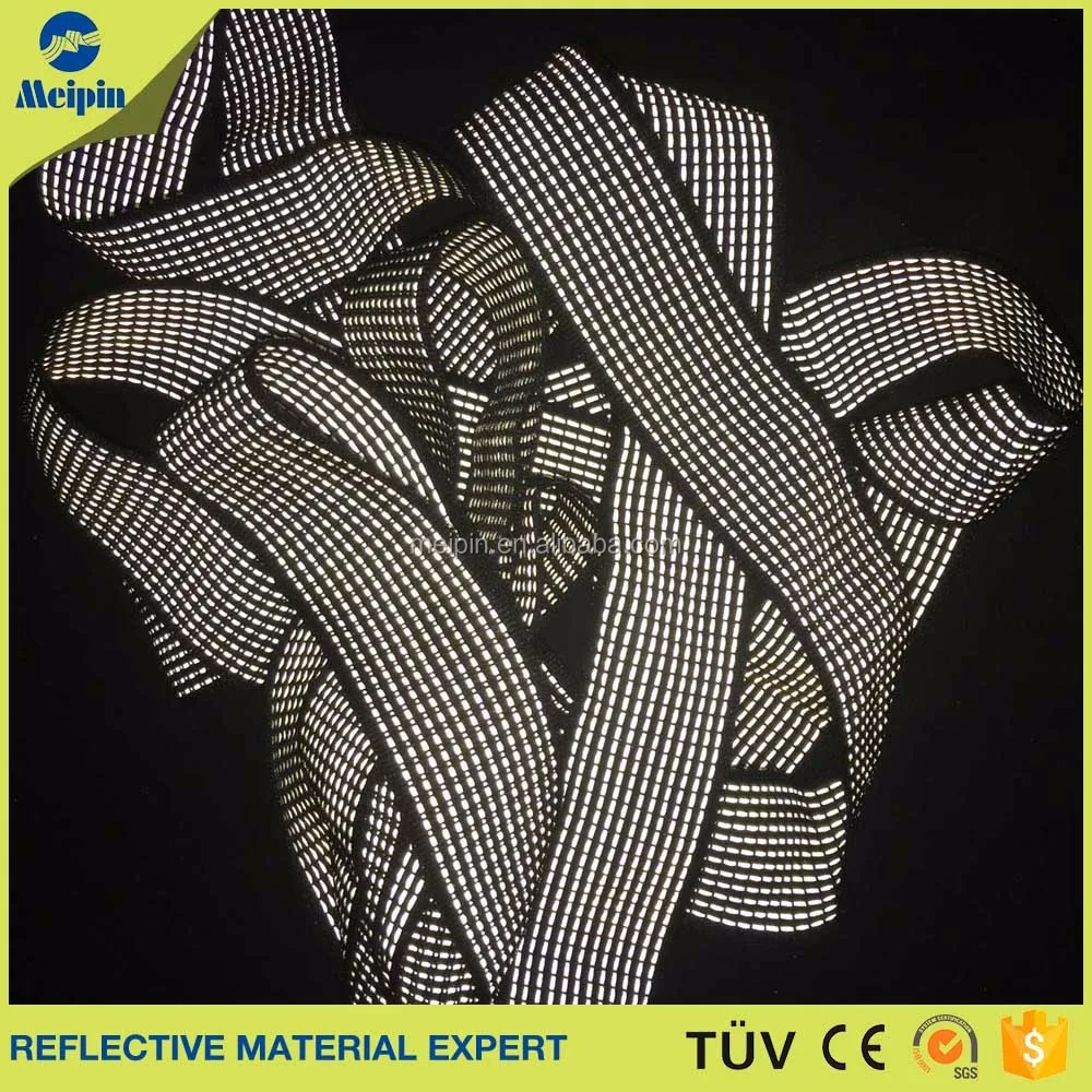 Red Double Sided Reflective Yarn /reflctive Thread Red Color Weaving