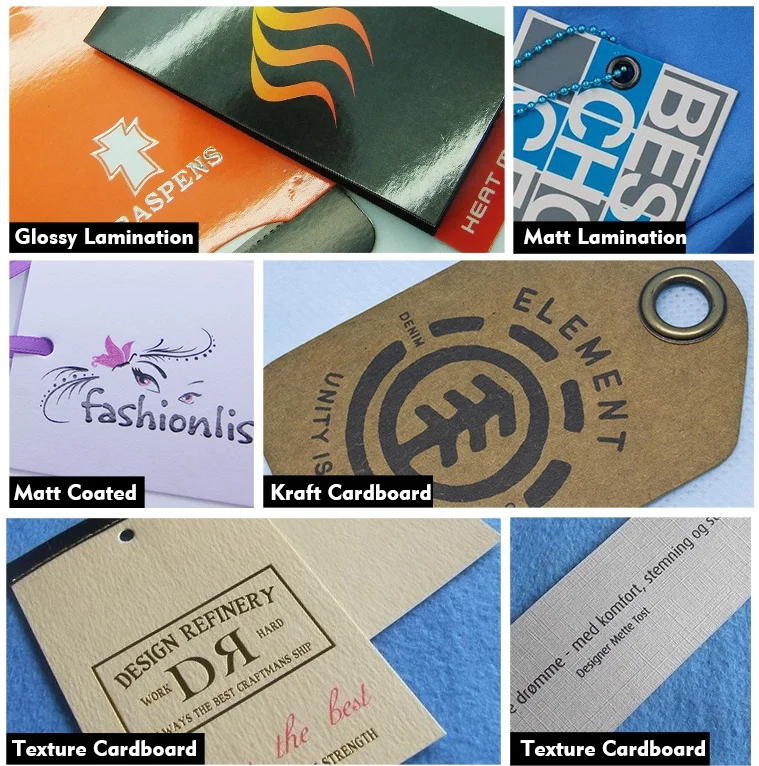 custom design logo black cardboard paper spot uv foil printed