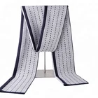 New design double sided shawls long winter wool scarf for men