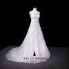 New design A-line sweetheart neckline ruched long-length dress robe de mariage bustier wedding gown