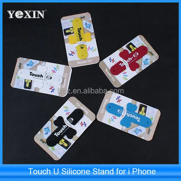 wholesale promotion silicone mobile phone 3m sticky touch u