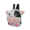 Fashion cartoon white cow design kidland mini animal backpack school bags for kids