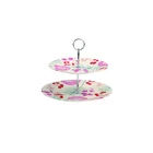 Snake Plate Party Plates Fancy Biogredable Bamboo Fiber 2-tier Round Cake Stand Snake Plate For Party