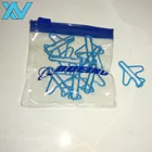 Unique promotional gift airplane shape paper clip in zipper bag with LOGO printing