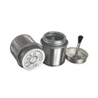 Tin 2 Tin Can 50ml 2 Oz Container Glue Tin Cans 1/64gallon Pvc Solvent Cement Cans With Applicator Brush