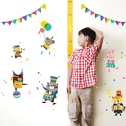 3d Wall Sticker 3D Baby Cartoon Height Ruler PVC for Children Room Deer Head Decoration
