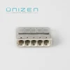 5 port terminal block EU2.5-415 lever 18-14AWG nut compact push butt joint cable connector