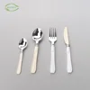 High quality wholesale heavy duty reusable plastic disposable ps cutlery with colorful handle