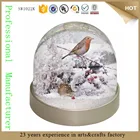 wholesale plastic snow globe with photo insert animal water snow globe with blowing snow