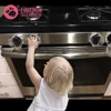 Double Buttons Kitchen Knob Child Safety Baby Stove Guard for Toddlers