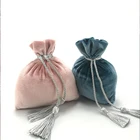 hot sale Coloful Velvet Pouches Jewelry Packaging Display Drawstring Packing Gift Bags & Pouches