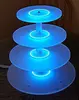 Vdomus Pastry Stand 4 Tier Acrylic Cupcake Display Stand with LED String Lights for Birthday Wedding Party (Round)