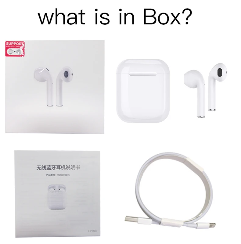 i16s tws bt mini version 5.0 bass earbuds headphones wireless charging Siri hifi tws wireless headset tws inpods 12 earphone - ANKUX.COM