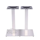 Stainless steel dining table base for long table