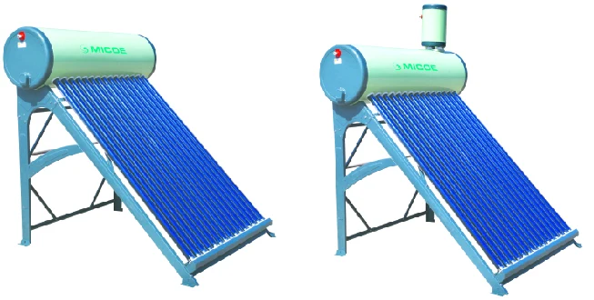 MICOE Household Pre-heated Unpressurized Solar Water Heater With Galvanized Steel Frames