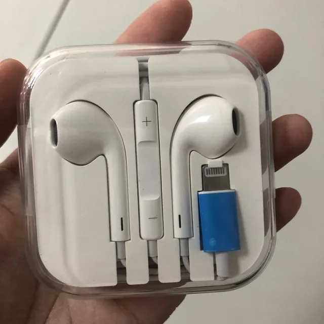 good quality mobile phone earphone earpod hand free earbuds with blue tooth microphone for iphone 7 8 x earphone for apple - ANKUX.COM