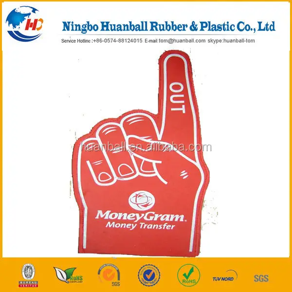 custom  cheering eva  foam finger