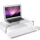 Modern Clear Acrylic Monitor Stand Riser Desktop Computer Stand Notebook Laptop Stand