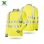 Manufacturer 100% polyester or cotton fabric long sleeve safety t shirt protection workplace security clothing
