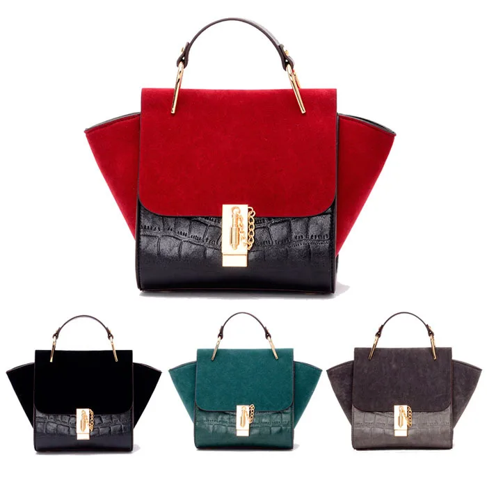 Small Trapeze Bag Vintage Women Shoulder Bags Fashion Women Tote Handbags Brand Women PU Leather Handbags Messenger Bags BH255