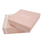 Wholesale fashion luxury custom branded velvet paper wedding jewelry gift box packaging
