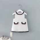 Fashion Boutique Baby clothing Ball Gown Sleeveless baby girls dress kid wear