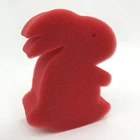 Custom stage magic trick props little and bigger red foam sponge rabbit
