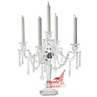 Tall Glass Candle Holders /crystal glass candlestick Candelabra for wedding decoration