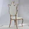 moder gold king and queen royal style mirror stainless steel dining chair