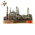 Promotional Turkey building 3d metal custom tourist souvenir fridge magnets