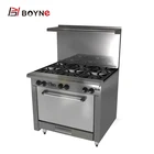 Gas stove american 6 burner gas range with oven