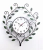 Modern Design Leaf Beaded Metal Decorative Wall Clock