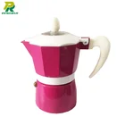 Pink coffee maker/espresso coffee maker/aluminium coffee maker