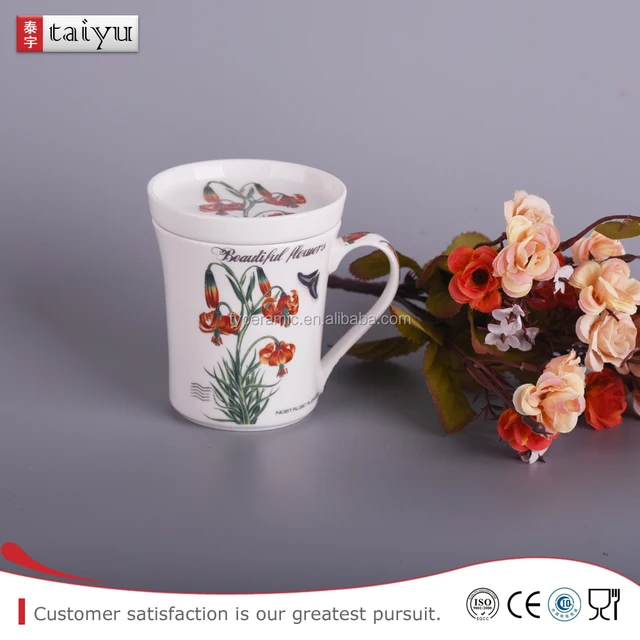 low priced ceramic coffee cups mugs with lid