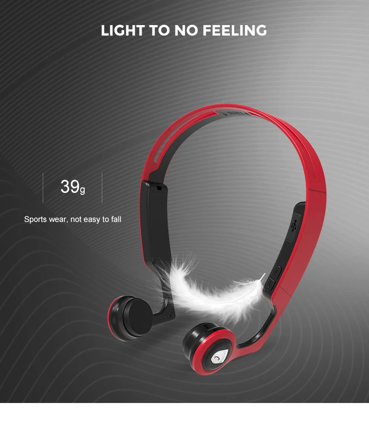 Wireless 4.1 Sports Headset, Earphone , Bone Conduction Headphone for Motorcycle - ANKUX.COM