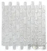 White Rectangle Iridescent Glass Mosaic