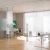 Bank Automatic Frameless Glass Exterior Large Sliding Doors