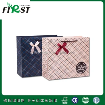 fashion gift paper bags with your own logo /good price food