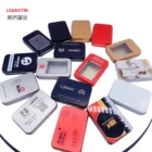 Factory direct supply Wholesale cheap metal card box flat tin box small packaging boxes custom logo
