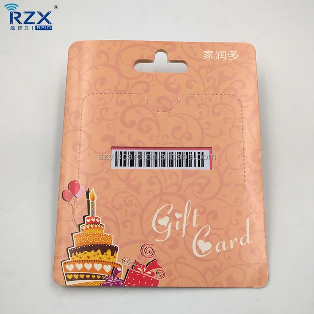 special paper gift card holder from shenzhen card factory