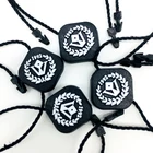 Custom Embossed Brand Name Logo Thread Seal Tag Lock String for Hang Tag