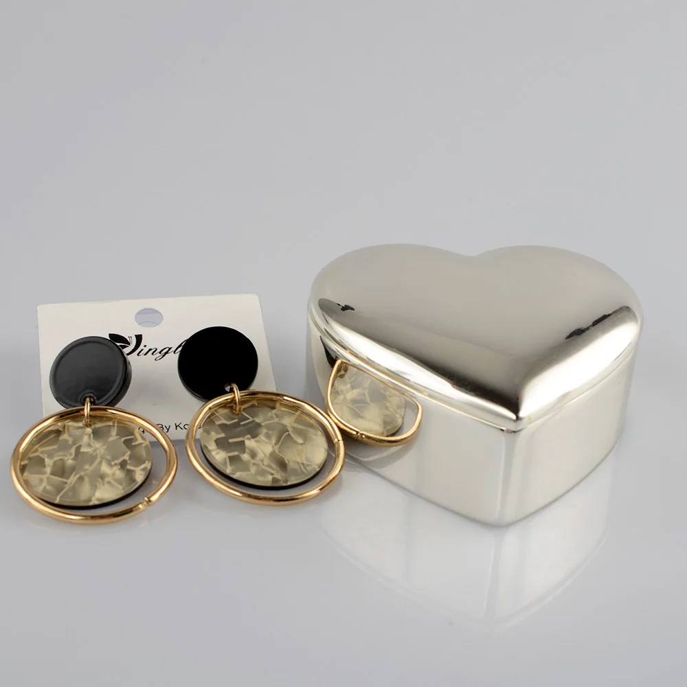foshan popular custom women gift heart shape jewelry box