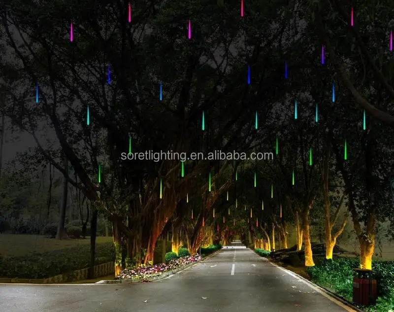 led christmas meteor shower lights led rain drop lights