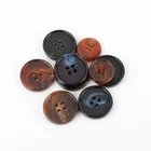 Horn Button Horn Button Colorful Factory Wholesale 4-Holes Custom Shirt Natural Buffalo Horn Button