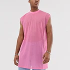Short Sleeve T Shirt Casual Style Thin Breathable Net Yarn Mesh Fashion T shirt Men Fishing Sexy Tank Tops