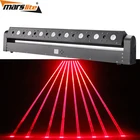 Marslite 8 eyes red beam moving laser bar light dmx laser stage lighting for laser show